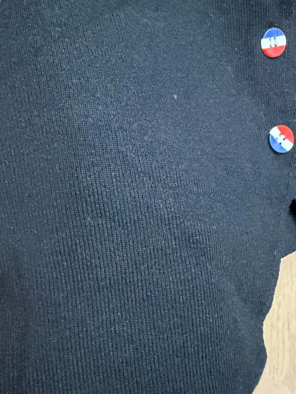 ⚫Thom Browne Black Knit Vest All Over Dachshund Embroidery Button Front - Picture 4 of 4